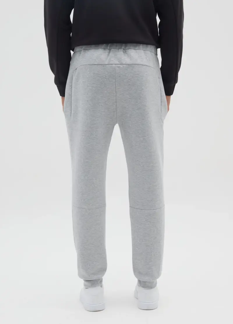 Pantaloni In Misto Cotone Grigi Regular Fit, Uomo, Grigio miniatura 3