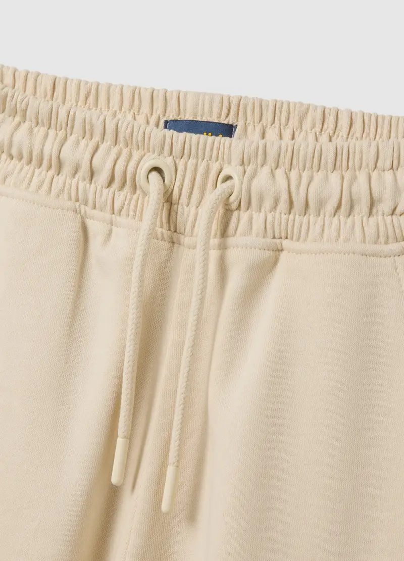 OVS, Pantaloni Jogging Da Bambina In Puro Cotone Beige Regular Fit, Beige, Taglia: 3-4 miniatura 2