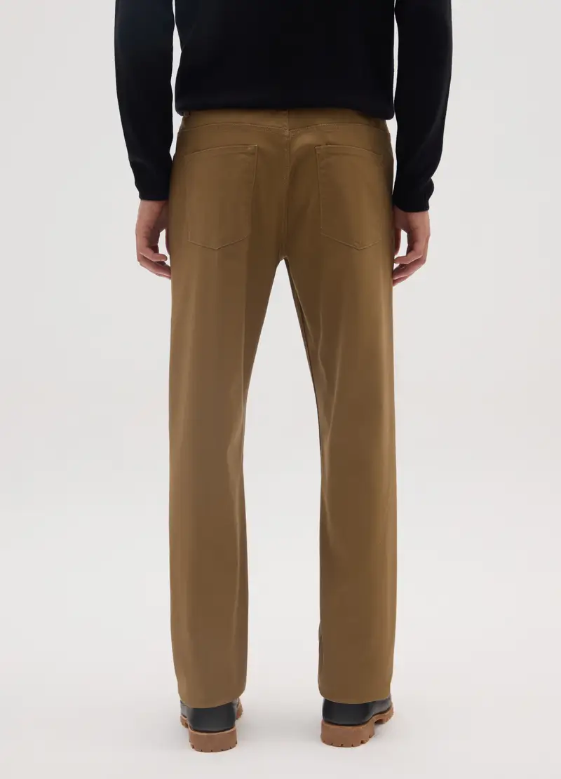 Pantaloni Marroni Con Cinque Tasche, Uomo, Marrone miniatura 3