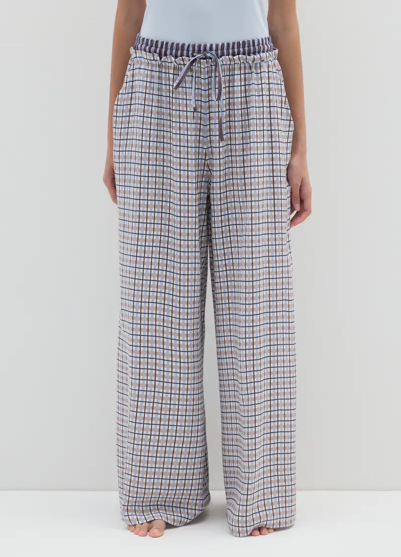Pantaloni Per Pigiama A Quadri Multicolor Regular Fit, Donna, Multicolor miniatura 2