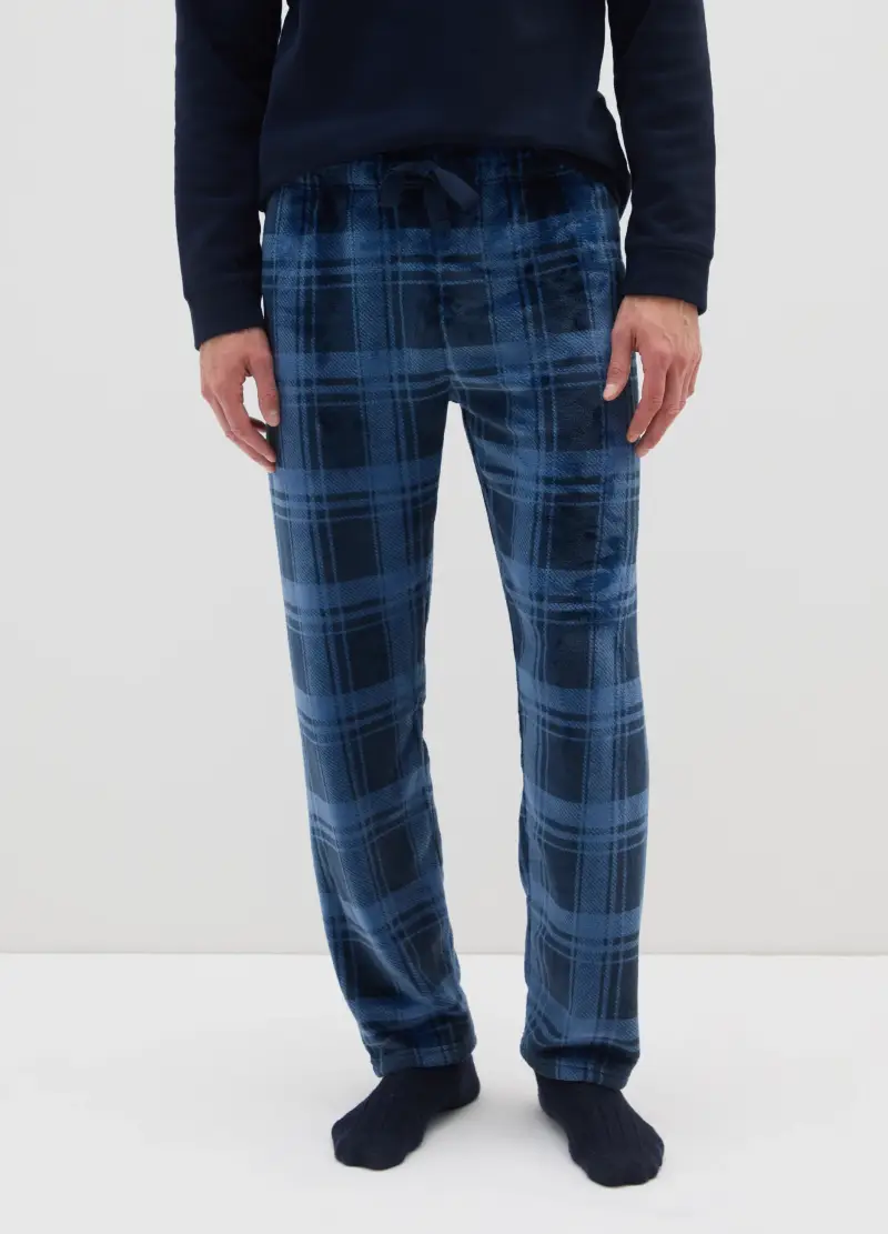 Pantaloni Pigiama A Quadri Multicolor Regular Fit, Uomo, Multicolor miniatura 2