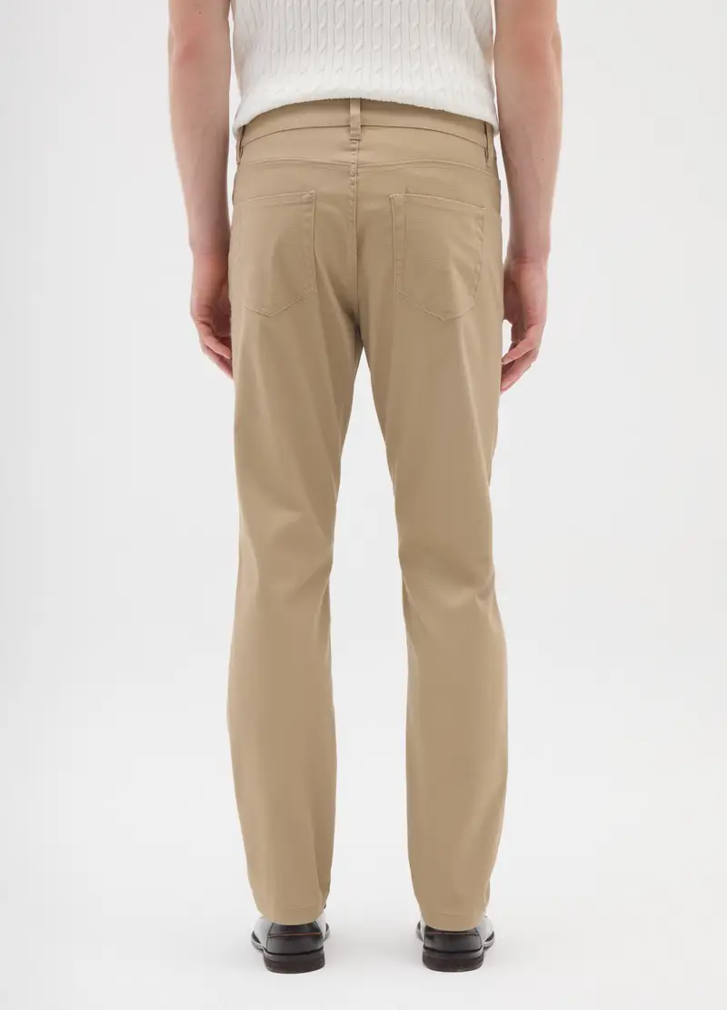 Pantaloni Slim Fit Beige, Uomo, Beige miniatura 3