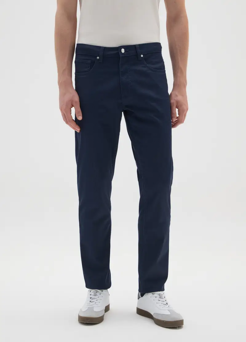 Pantaloni Slim Fit Blu, Uomo, Blu miniatura 2