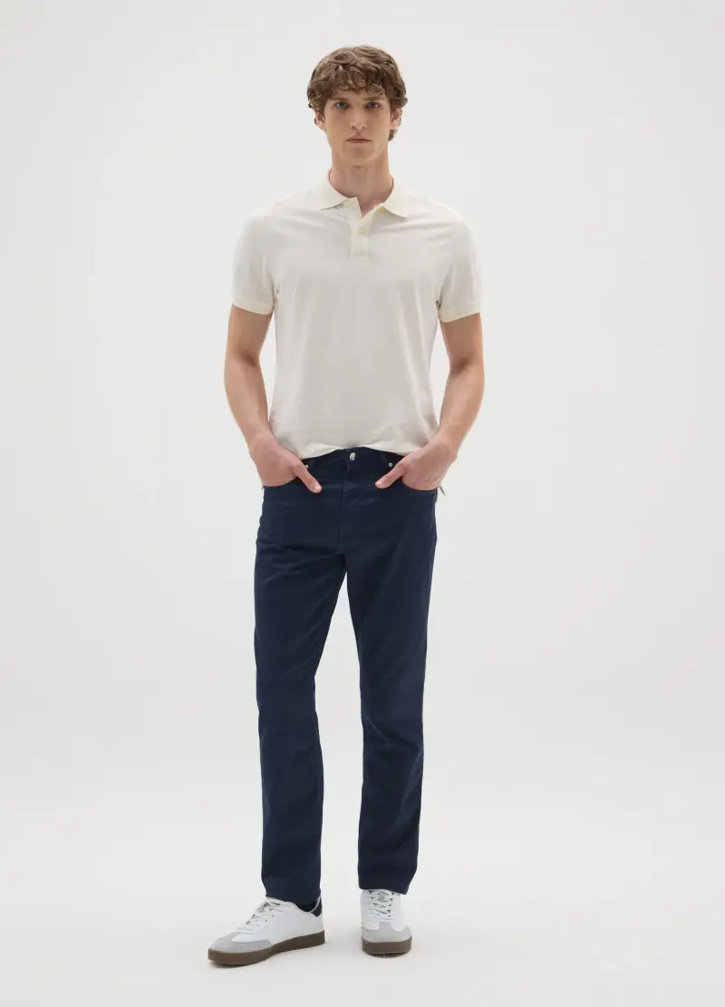 Pantaloni Slim Fit Blu, Uomo, Blu