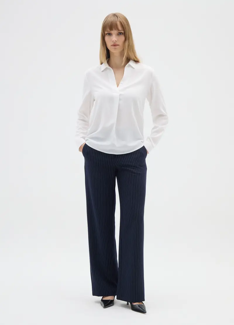 Pantaloni The Iconic Pants Blu Con Vita Elasticizzata, Donna, Nero miniatura 2