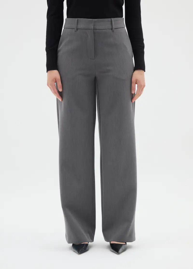 Pantaloni The Iconic Pants Grigi Diritti, Donna, Grigio miniatura 2