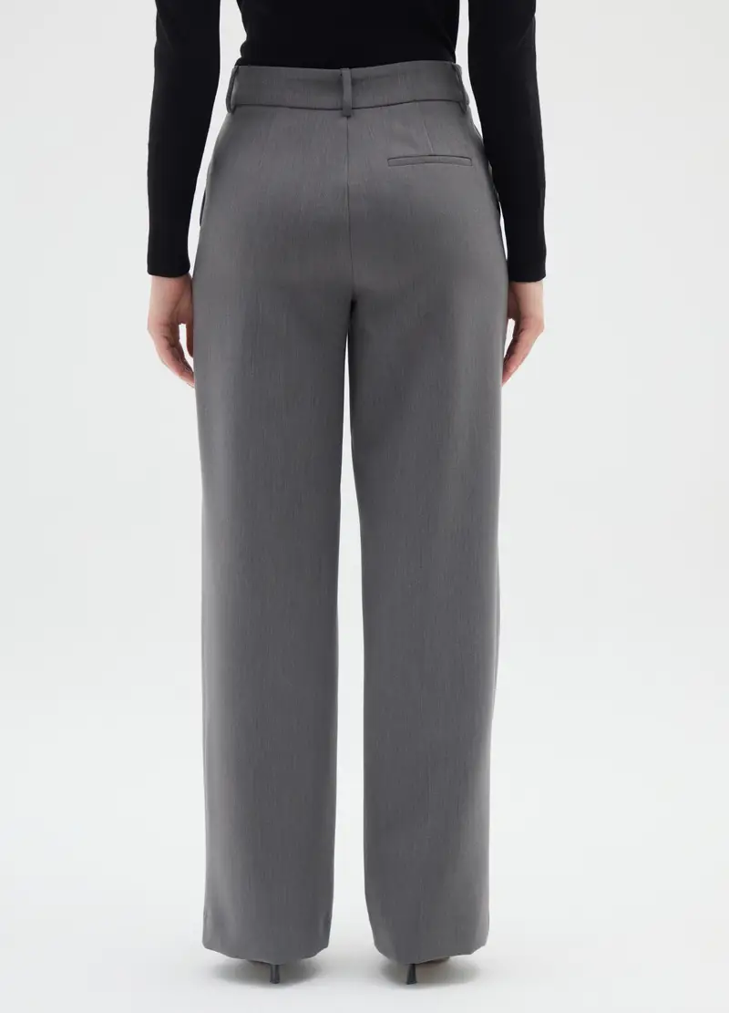 Pantaloni The Iconic Pants Grigi Diritti, Donna, Grigio miniatura 3