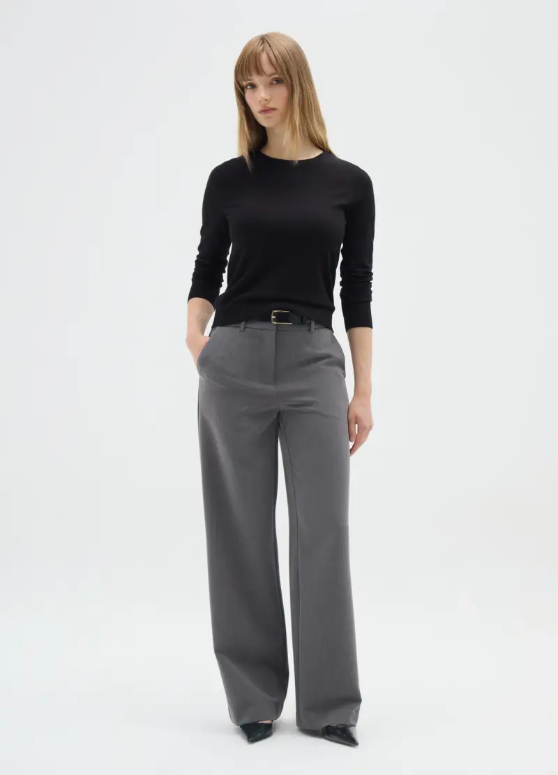 Pantaloni The Iconic Pants Grigi Diritti, Donna, Grigio