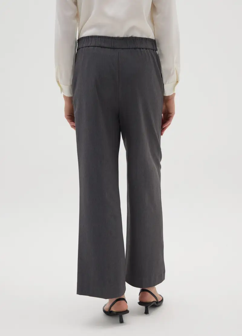 Pantaloni The Iconic Pants Grigi Wide Leg, Donna, Grigio miniatura 3