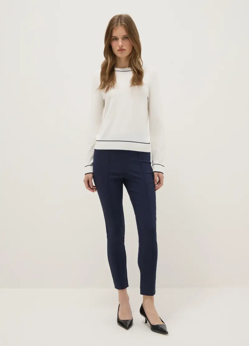 Pantaloni Treggins Blu Slim Fit, Donna, Blu