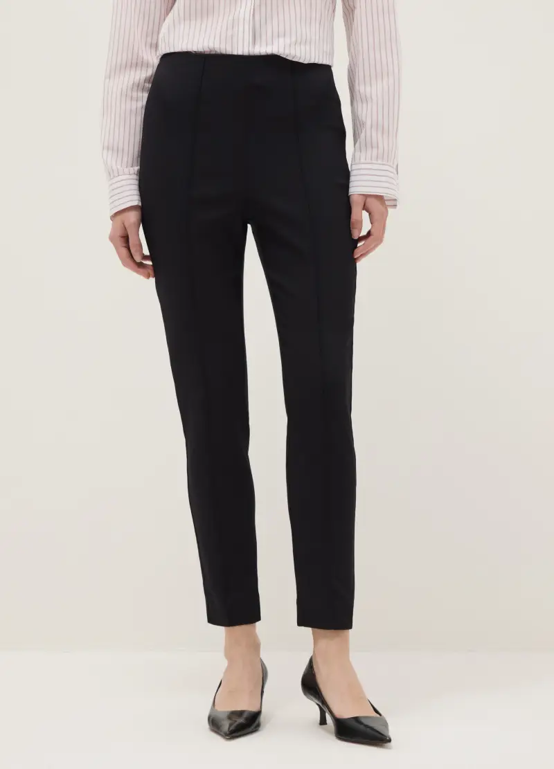 Pantaloni Treggins Neri Slim Fit, Donna, Nero miniatura 2