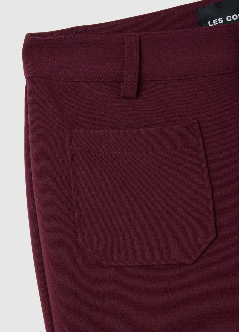 Pantaloni Viola A Gamba Larga, Donna, Viola miniatura 2