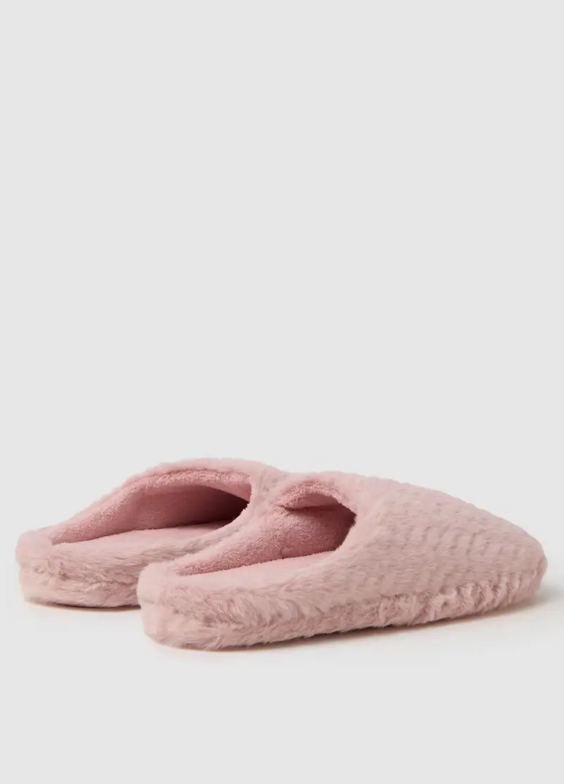 OVS, Pantofola Da Donna In Pelliccia Rosa, Rosa, Taglia: 36-37 miniatura 2