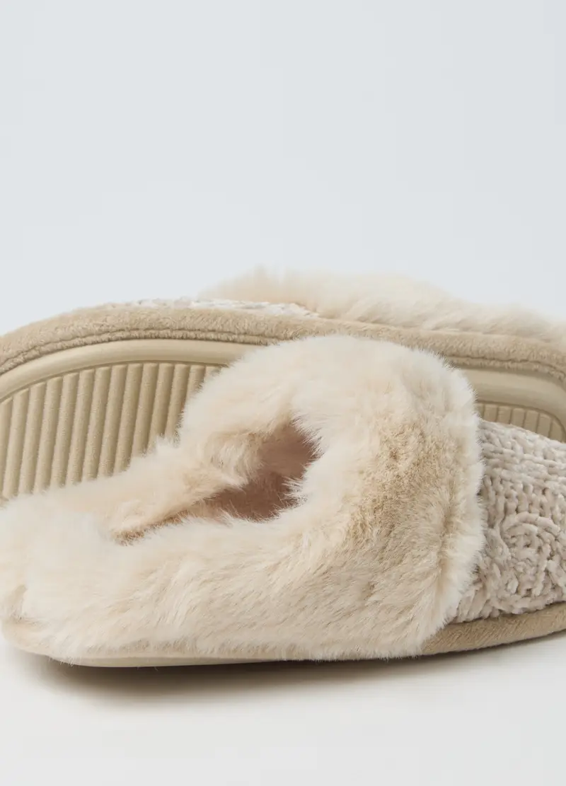 OVS HOUSEBRAND Pantofole Donna Beige 1526811 miniatura 2