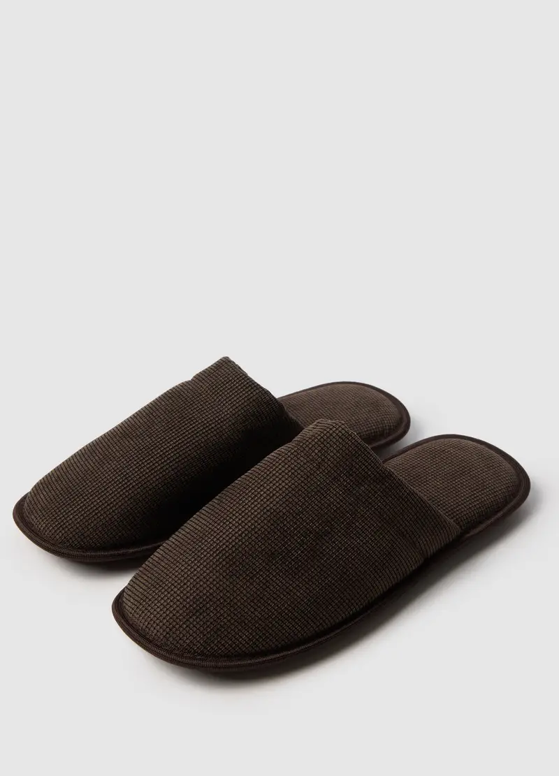 Pantofole Marroni Morbide, Uomo, Marrone miniatura 2