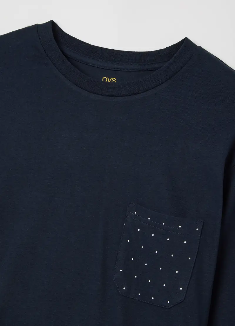 Pigiama Blu In Cotone, Uomo, Blu miniatura 2