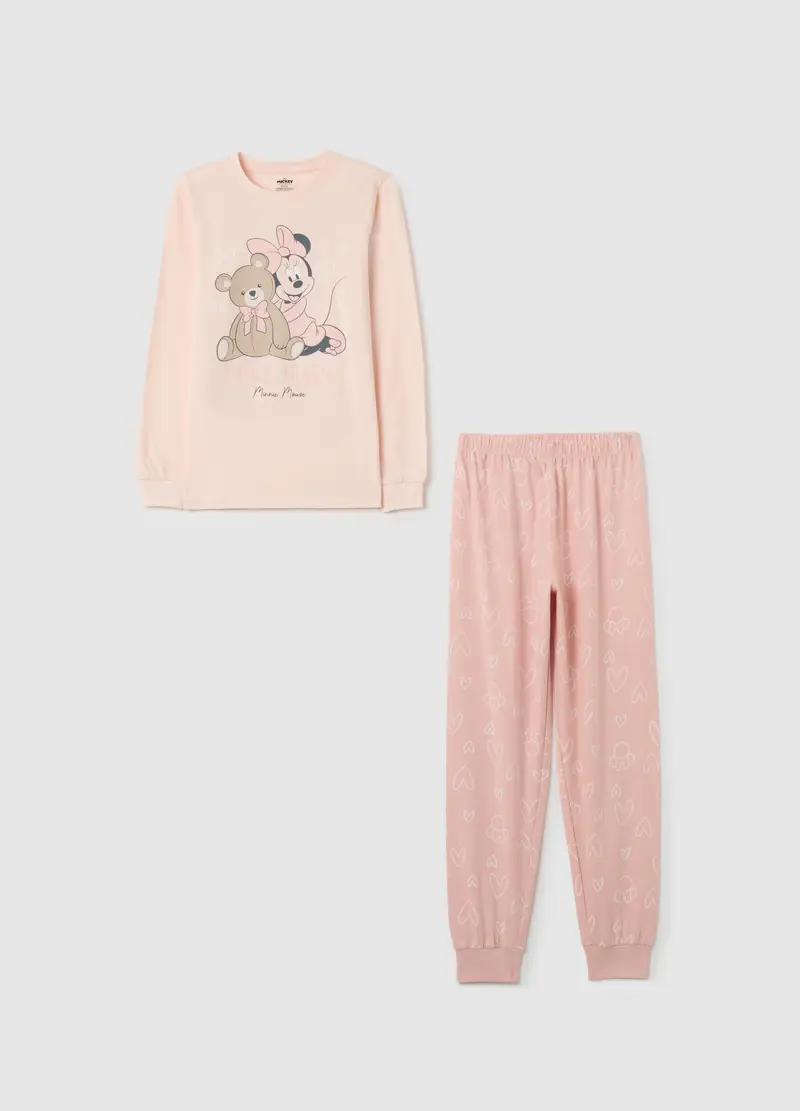 OVS, Pigiama Da Bambina In Puro Cotone Rosa Regular Fit, Rosa, Taglia: 3-4