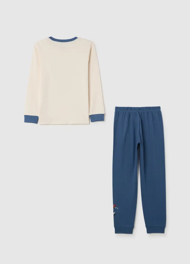 Pigiama Da Bambino In Puro Cotone Con Stampa Spider-man, Multicolor miniatura 2