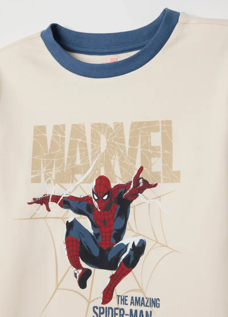 Pigiama Da Bambino In Puro Cotone Con Stampa Spider-man, Multicolor miniatura 3