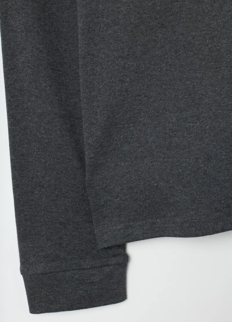 Pigiama Grigio In Cotone, Uomo, Nero miniatura 2