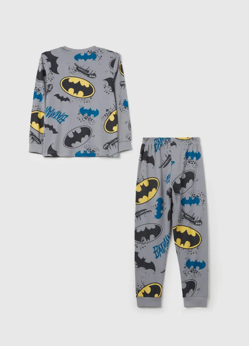 Pigiama In Cotone Bio Con Stampa Batman, Bambino, Multicolor miniatura 2