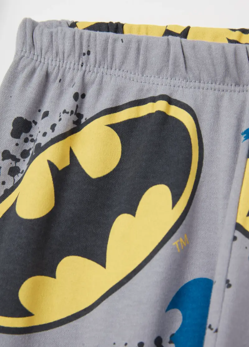 Pigiama In Cotone Bio Con Stampa Batman, Bambino, Multicolor miniatura 3