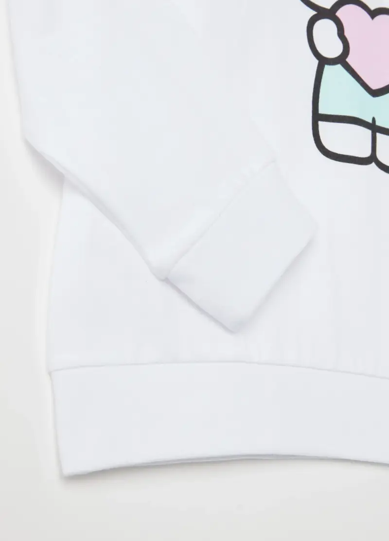 Pigiama In Cotone Bio Con Stampa Hello Kitty, Bambina, Multicolor miniatura 3