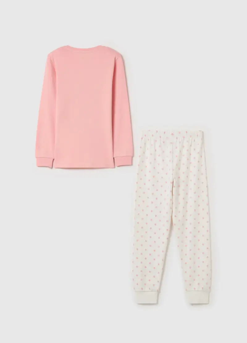 Pigiama In Cotone Bio "sleep Mode On", Bambina, Multicolor miniatura 2