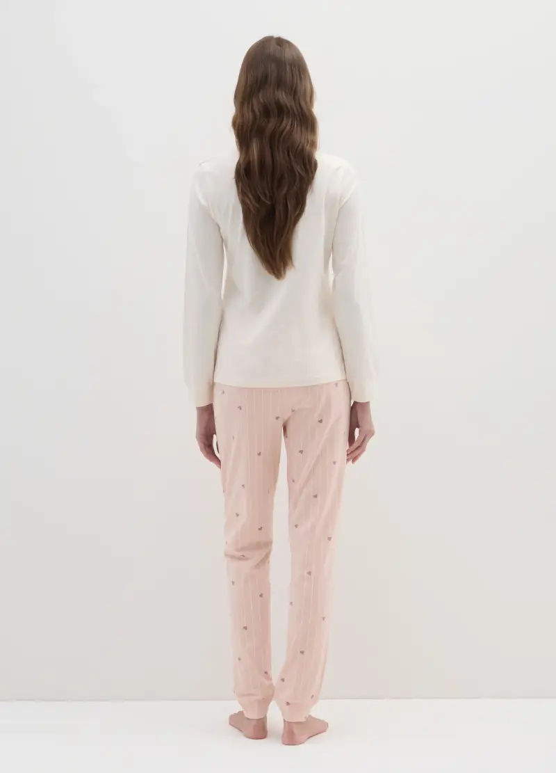 Pigiama In Puro Cotone Multicolor Regular Fit, Donna, Multicolor miniatura 3