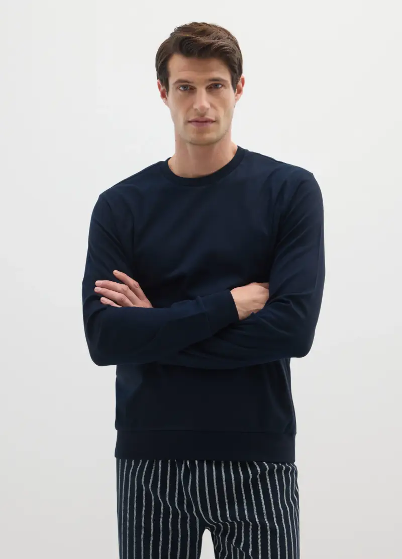 Pigiama In Puro Cotone Multicolor Regular Fit, Uomo, Multicolor miniatura 2