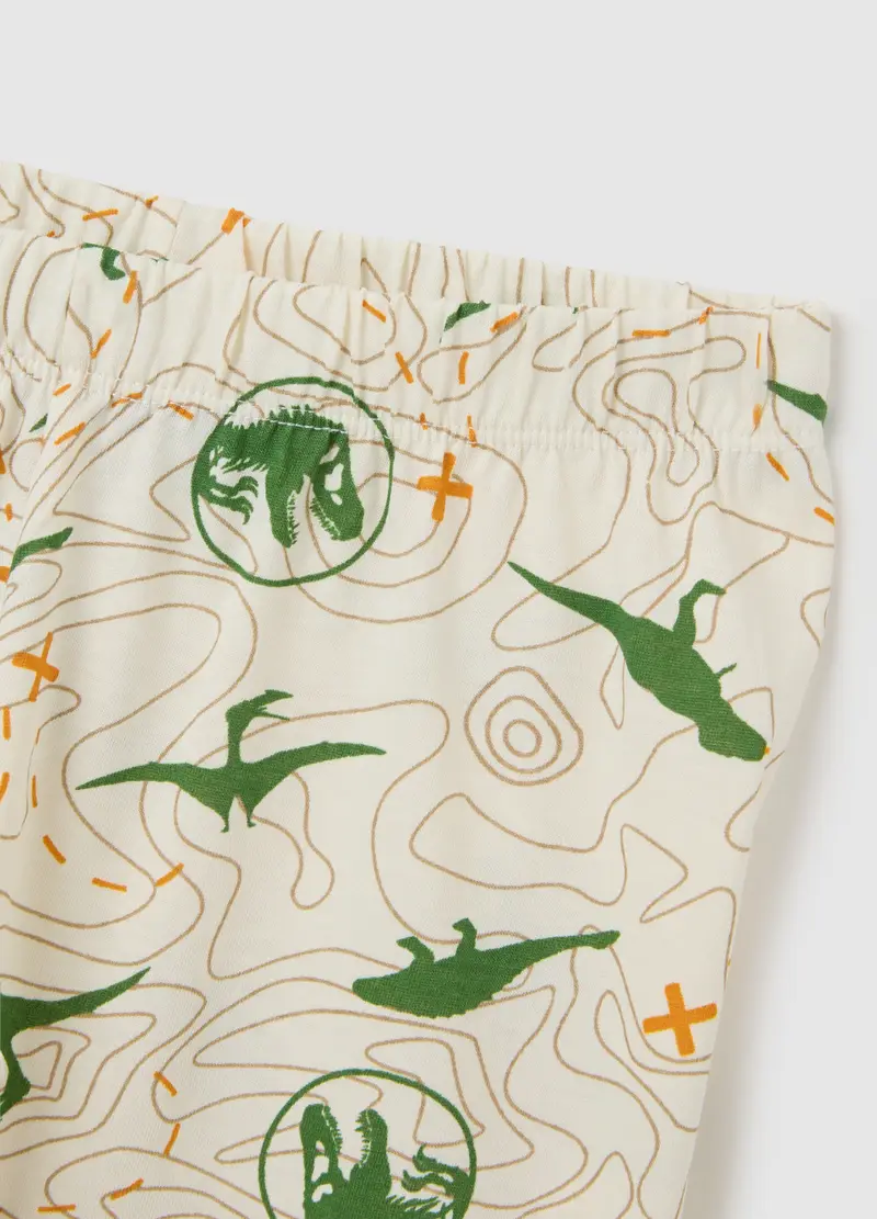 OVS, Pigiama Lungo Con Stampa Jurassic World, Bambino, Beige, Taglia: 3-4 miniatura 3