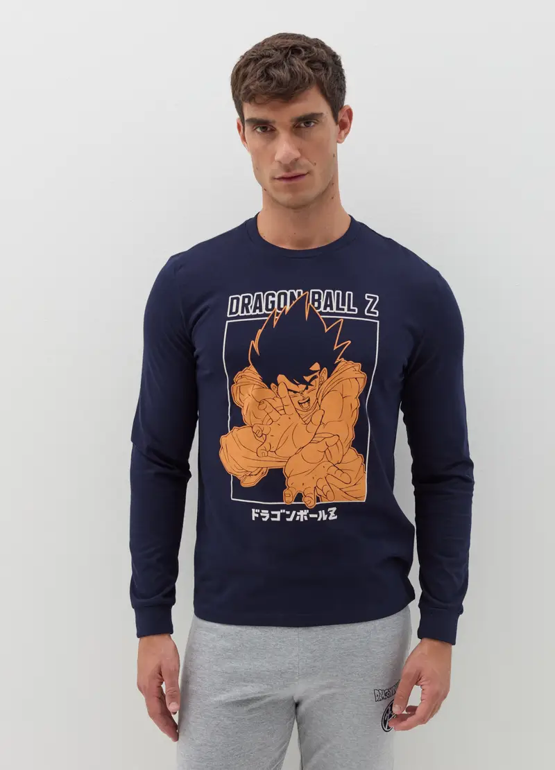Pigiama Lungo Stampa Dragon Ball Z, Uomo, Multicolor miniatura 2