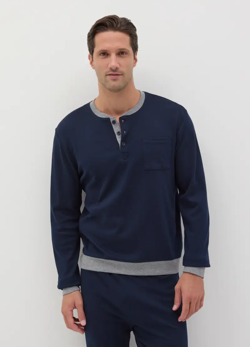 OVS Top Uomo Blu 3456251 miniatura 2