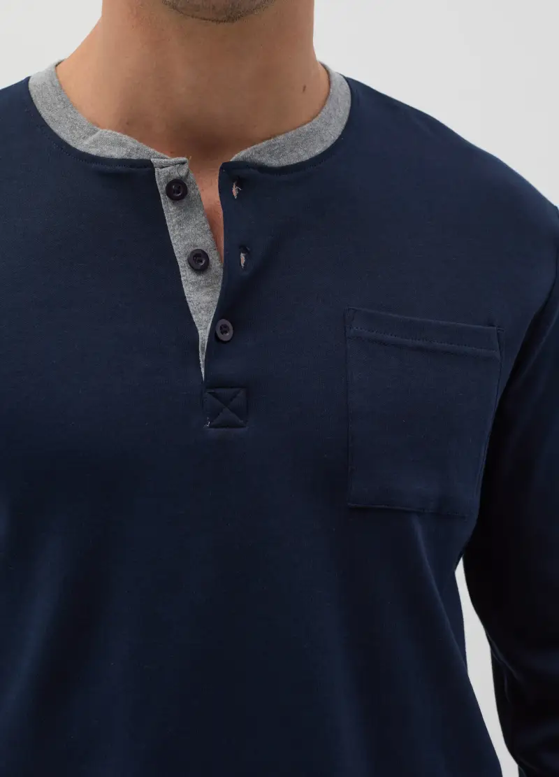 OVS Top Uomo Blu 3456251 miniatura 3