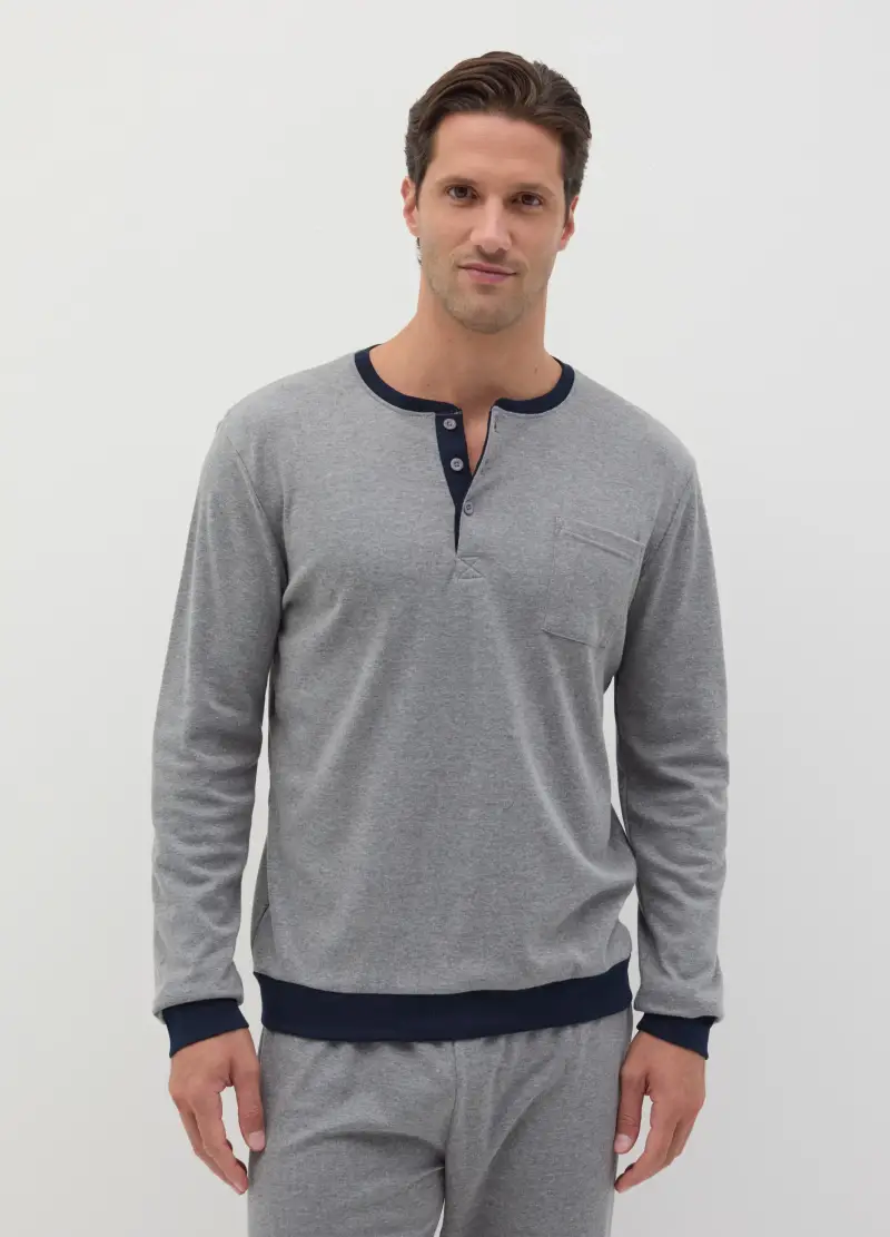 OVS Top Uomo Grigio 3456252 miniatura 2