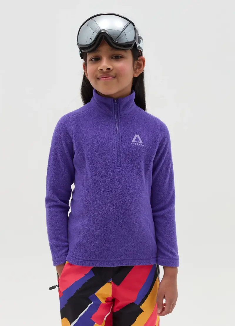 Pile Half-zip Altavia With Deborah Compagnoni, Bambina, Viola