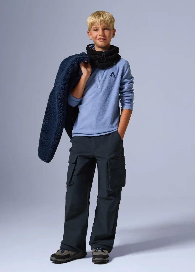 Pile Half Zip Altavia With Deborah Compagnoni, Unisex, Blu