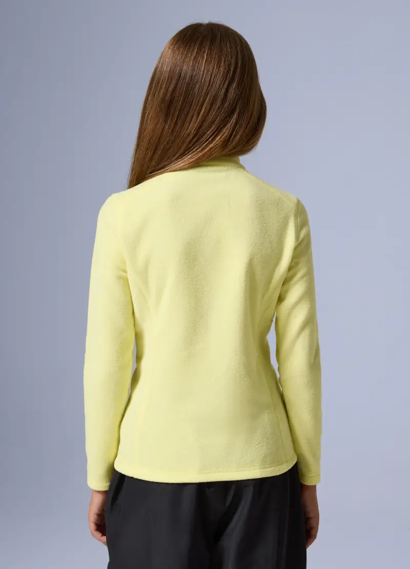 Pile Half Zip Altavia With Deborah Compagnoni, Unisex, Giallo miniatura 3