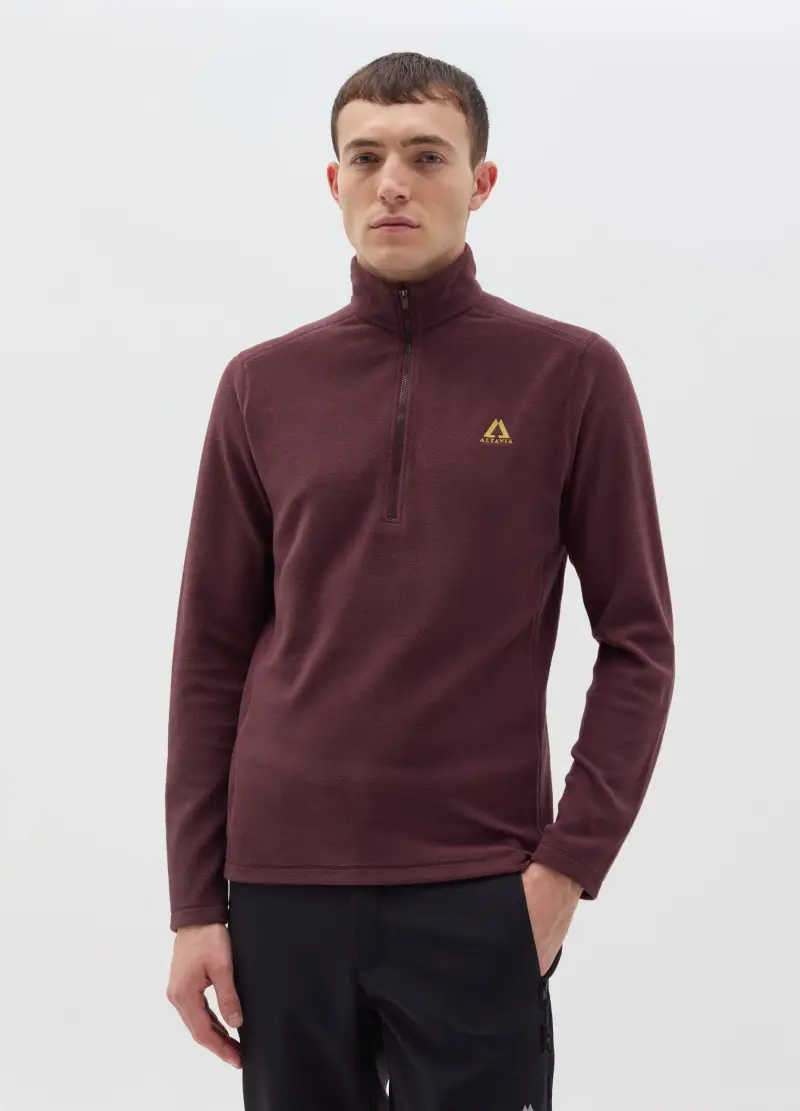 Pile Half-zip Altavia With Deborah Compagnoni, Uomo, Viola miniatura 2