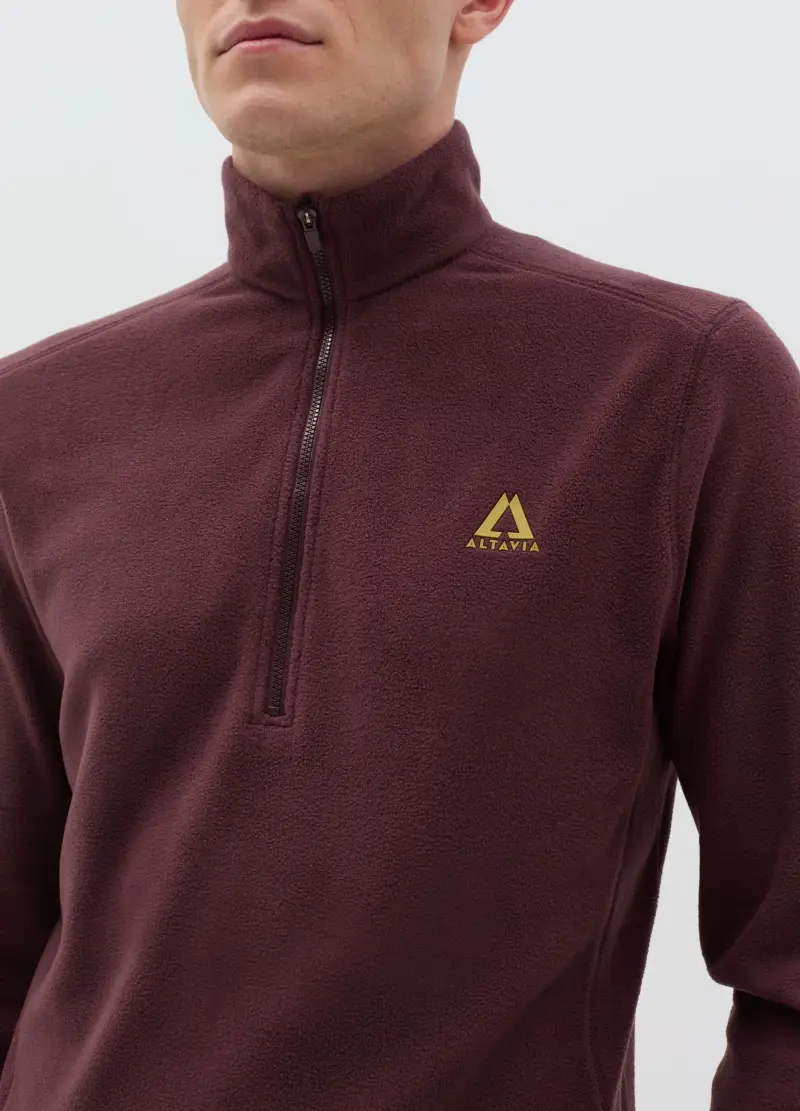 Pile Half-zip Altavia With Deborah Compagnoni, Uomo, Viola miniatura 3