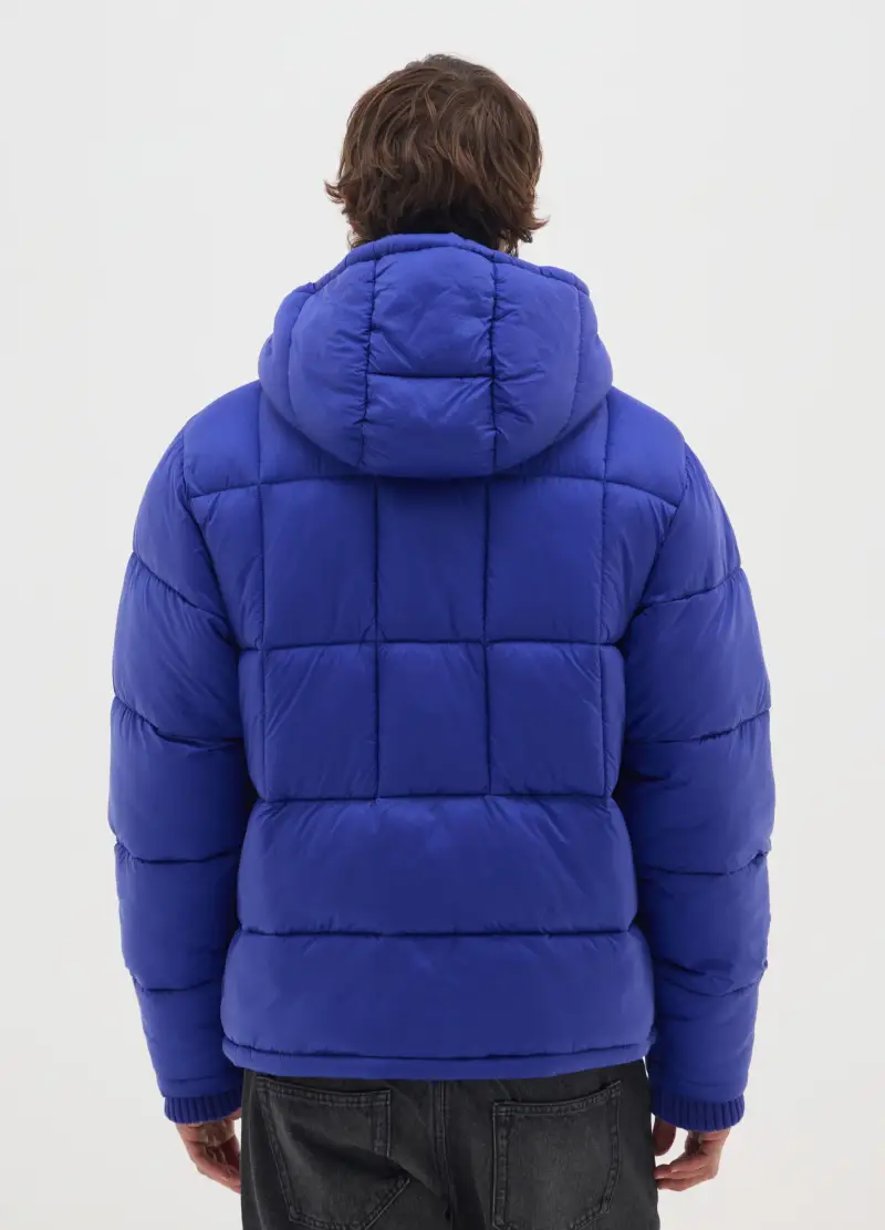 Piumino The Iconic Puffer Blu Elettrico Con Cappuccio Removibile, Uomo, Blu miniatura 3