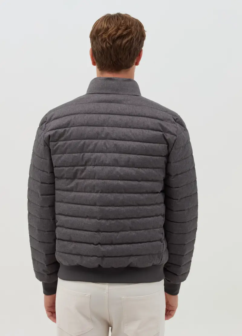 Piumino Ultralight A Collo Alto, Uomo, Grigio miniatura 3