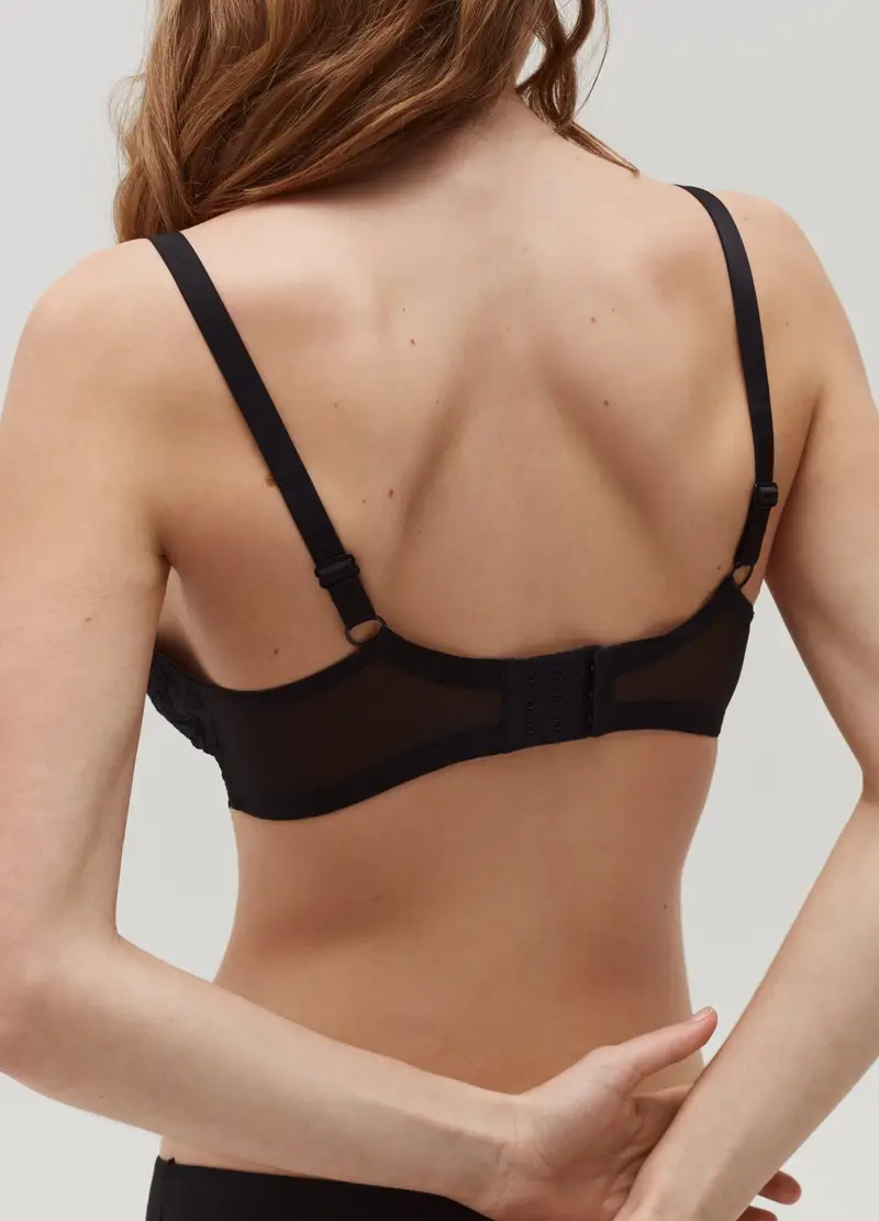 OVS, Playtex Reggiseno Senza Ferretto Essential Elegance In Pizzo, Unisex, Nero, Taglia: 4D miniatura 2