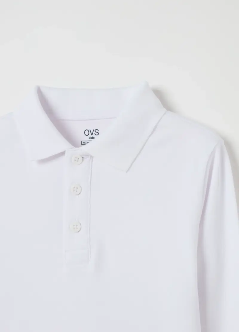 OVS Polo Bambino Bianco 2735903 miniatura 3