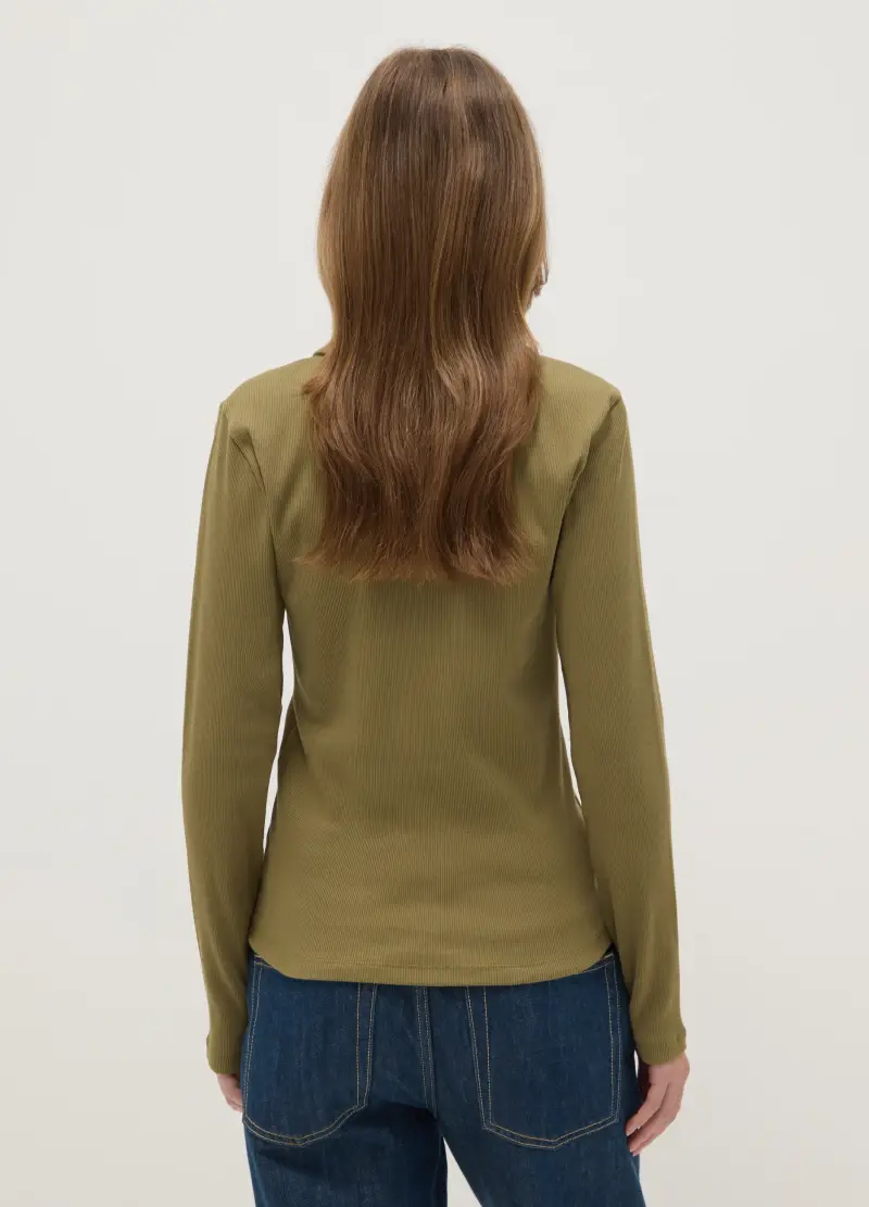 OVS Polo Donna Verde 4011323 miniatura 3