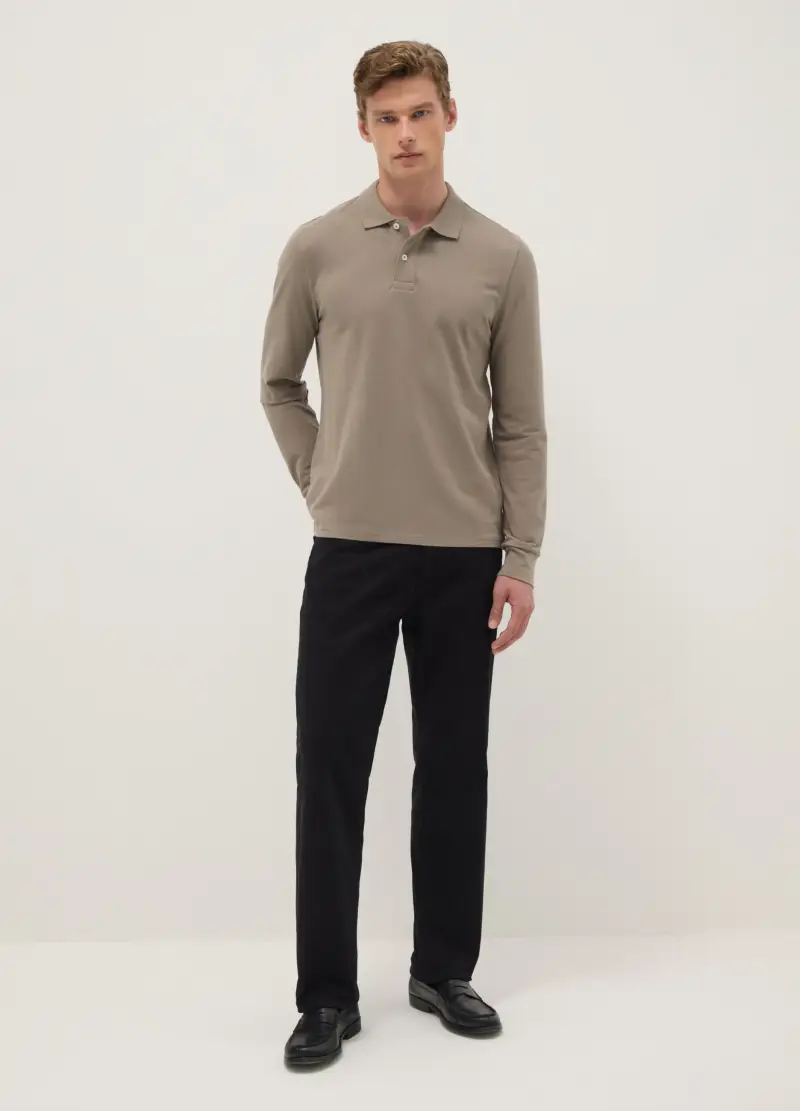 OVS Polo Uomo Beige 4011326 miniatura 2