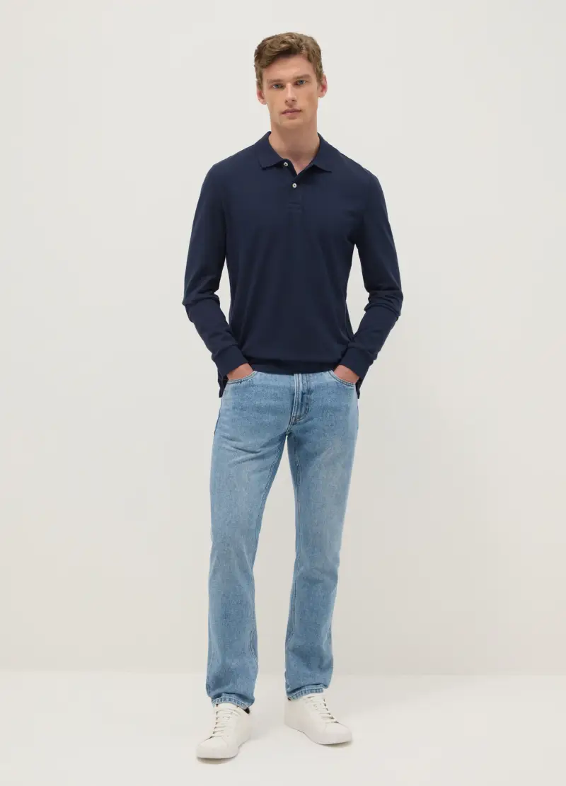 OVS Polo Uomo Blu 4011328 miniatura 2