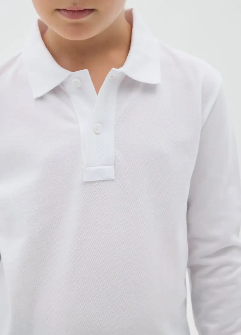 OVS Polo Bambino Bianco 1175331 miniatura 2