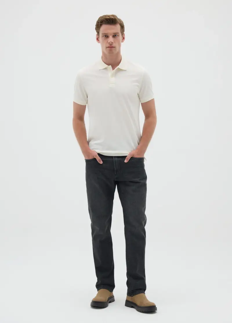 OVS Polo Uomo Beige 4328627 miniatura 3