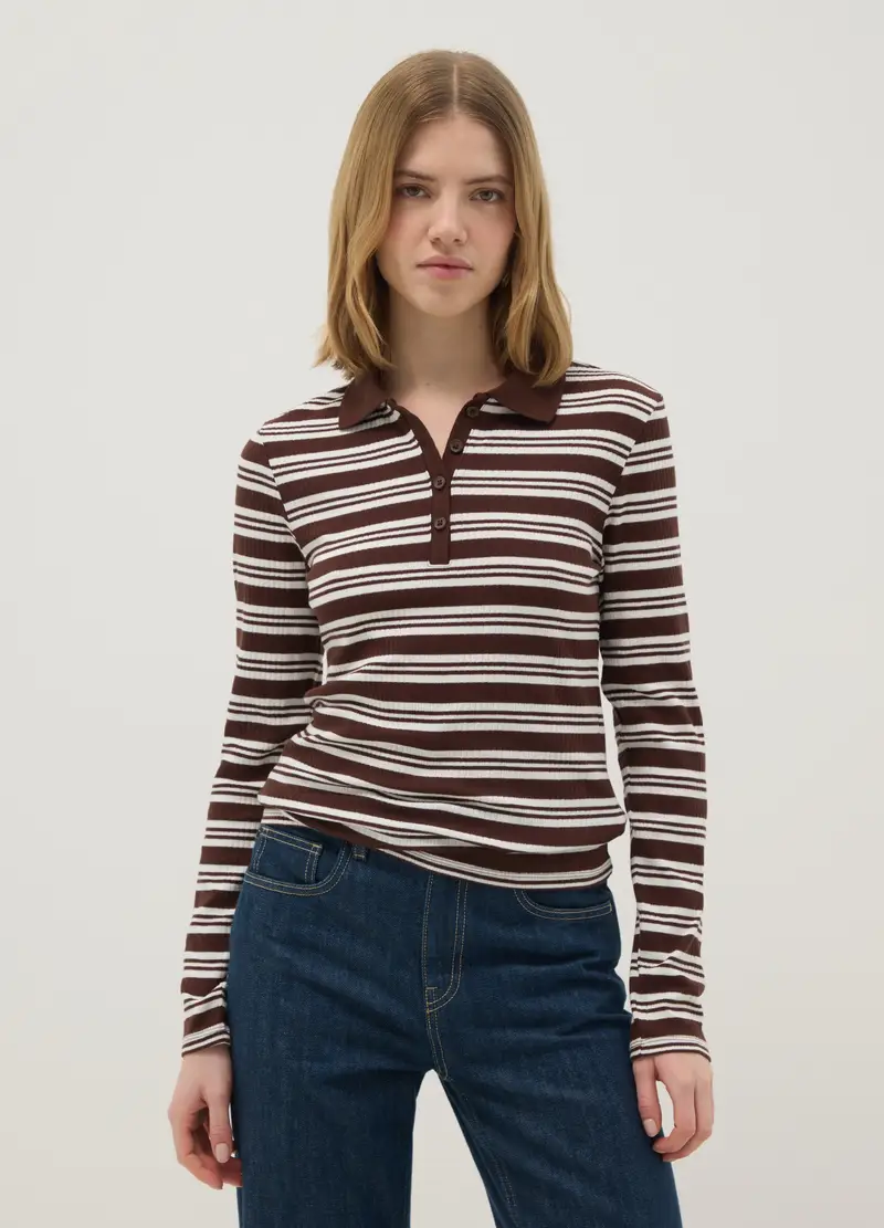 OVS Polo Donna Multicolore 4154687 miniatura 2